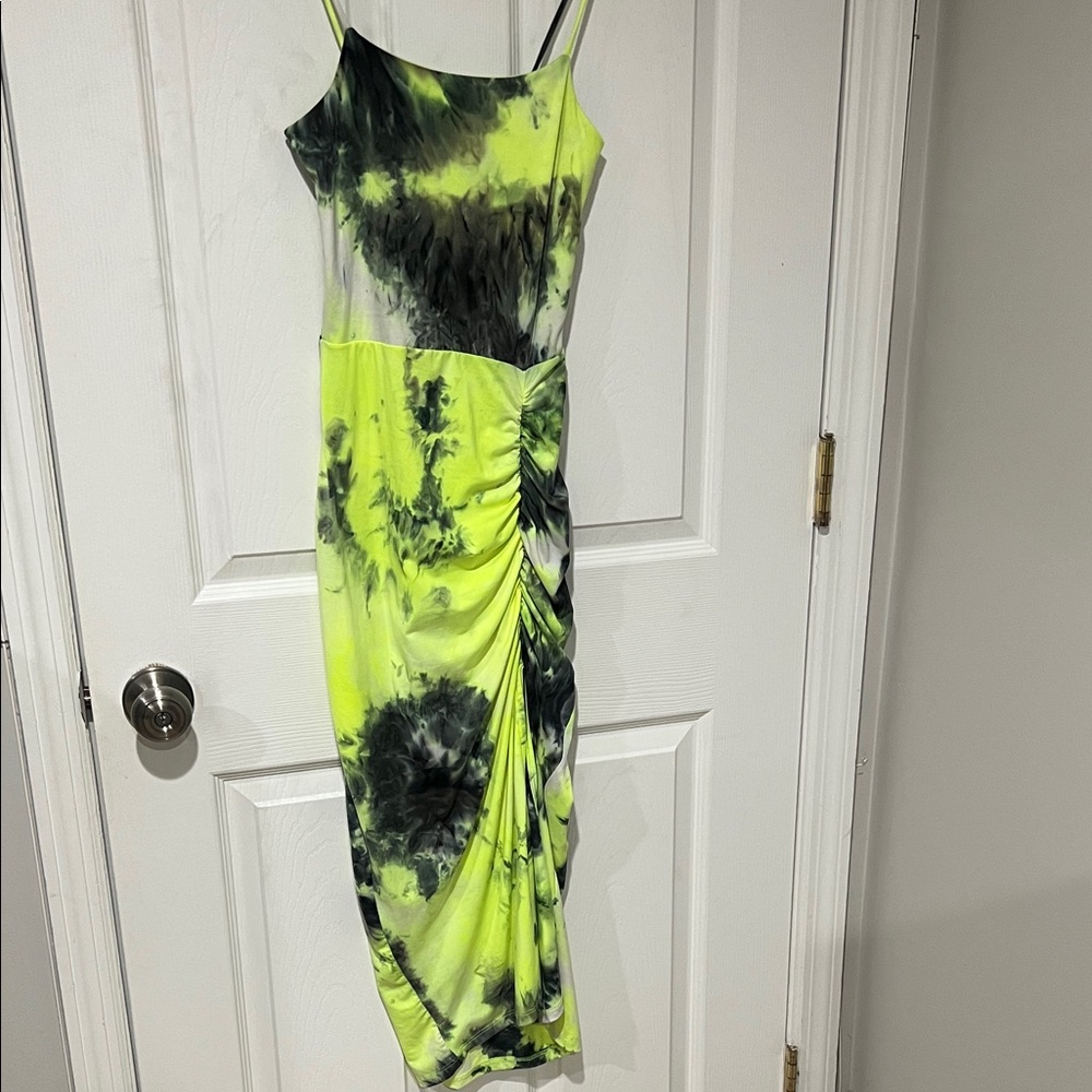 Hot Miami Styles Tie-Dye Spaghetti Strap Dress size Small